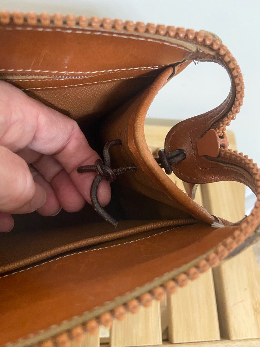 Dooney & Bourke Chestnut Brown Pebbled Leather Satchel - Picture 13 of 15